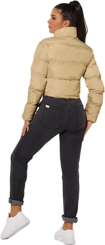Vista 5 de Chaqueta corta para mujer, chaqueta de moda para mujer, abrigo ligero cálido para invierno