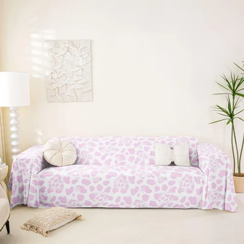 Vista 20 de Erosebridal Funda protectora para sofá, diseño de vaca lechera, diseño de vaca verde manzana, funda acolchada para sofá de animales occidentales