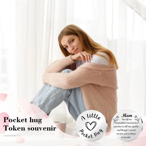Vista 6 de STARKET Regalos de Navidad para Mujeres y Hombres, Ficha de Abrazo de Bolsillo, Ficha de Graduación 2026, Regalo del Día de San Valentín para Él