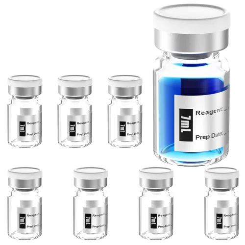 Vista 9 de Biomed Solutions Vial estéril vacío sellado con tapón de goma de butilo y cierre superior, tubo de vidrio de borosilicato tipo 1, empaquetado