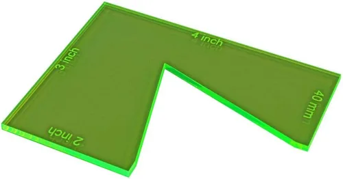 Vista 7 de LITKO Calibre lineal de 1 pulgada compatible con DBA, verde fluorescente