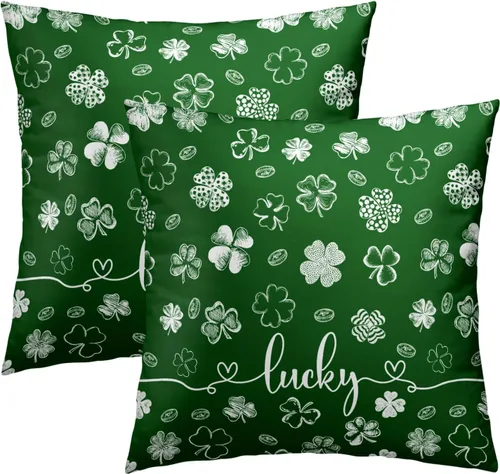 Vista 9 de Juego de 2 fundas de almohada de bosque de abedul, fundas de almohada decorativas de montaña de madera verde oscuro brumoso de 16 x 16 pulgadas