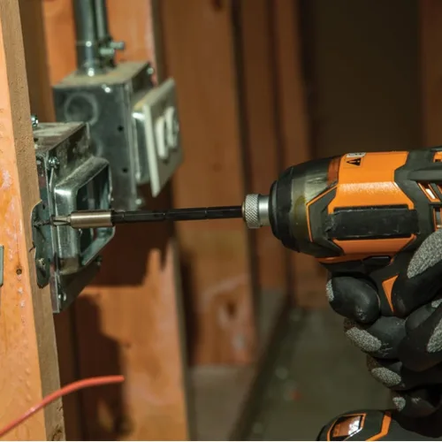 Vista 9 de Klein Tools 80083 Kit de destornillador de impacto con juego de llaves de impacto SAE 7 en 1 y destornillador de longitud ajustable multibroca 14