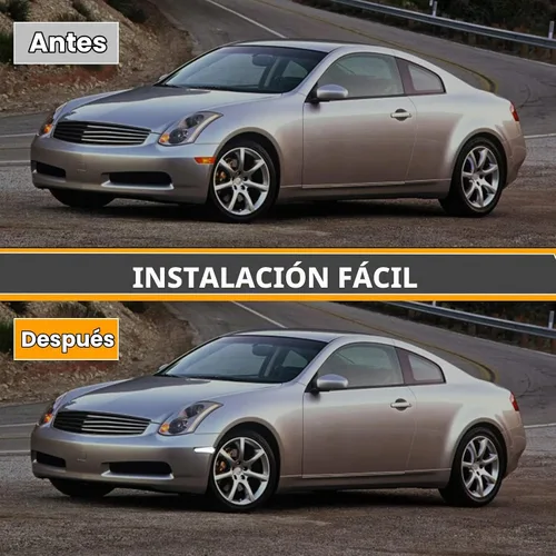 Vista 4 de Luces de posición laterales LED compatibles con G35 2D Coupé 2003-2007 / para Skyline V35 Coupe 2002-2007, lámparas de marcadores laterales de Luces