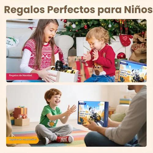 Vista 9 de Robótica para niños de 12 a 16 años, brazo robot inteligente ACEBOTT con 5DOF + auto tanque, kit de codificación de juguetes STEM compatible