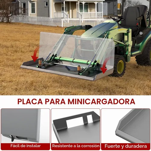 Vista 4 de YITAMOTOR Accesorio de placa de montaje para minicargadora de 1/2