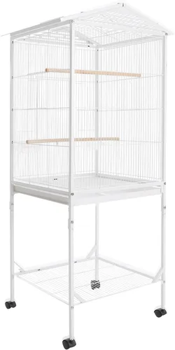 Vista 8 de Jaula de pájaro de metal,Jaulas grandes para periquitos para loro,Cockatiel Estilo-31