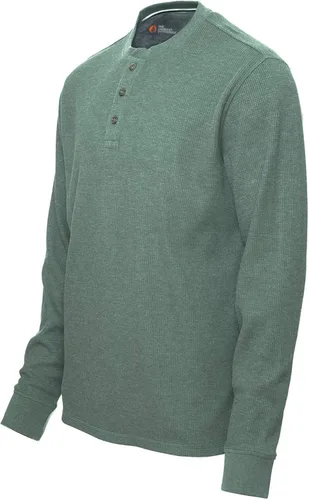 Vista 2 de The American Outdoorsman Long-Sleeve Waffle Henley Shirts for Men
