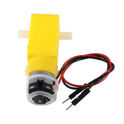 Vista 4 de Diann 4 unids TT Motor DC 3-6V Caja de Engranajes Motor 200RPM Relación 1:48 Eje Motor con Cable de 2.54mm para DIY Coche Inteligente Robot