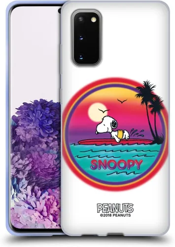 Vista 134 de Head Case Designs Officially Licensed Peanuts Beach Surf Snoopy Boardwalk Airbrush Gel Case [Military Grade Protection] Compatible with Google Pixel