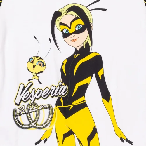 Vista 4 de Miraculous Vesperia Rena Rouge - Camisa de pijama y pantalones cortos para niñas pequeñas a niños grandes