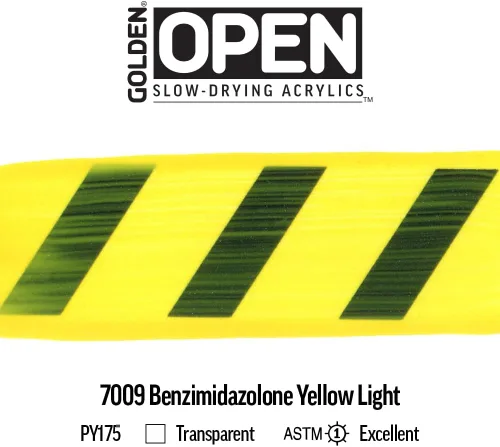 Vista 6 de Acrílicos dorados abiertos de secado lento, luz amarilla de bencimidazolona Benzimidazolona Yel Light