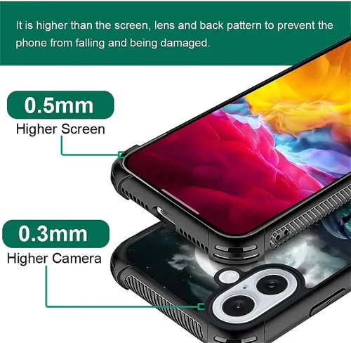 Vista 473 de Funda compatible con iPhone 15, diseño de elefantes africanos, diseño increíble a prueba de golpes, antiarañazos, carcasa trasera de policarbonato