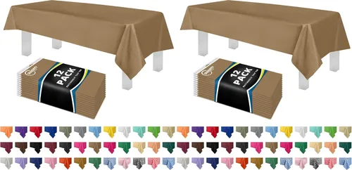 Vista 92 de Mantel de plástico de alta calidad - 54 in. x 108 pulgadas. Grandipity - Mantel rectangular (6 y 12 unidades), Agua (Aqua) Aqua Plastic table