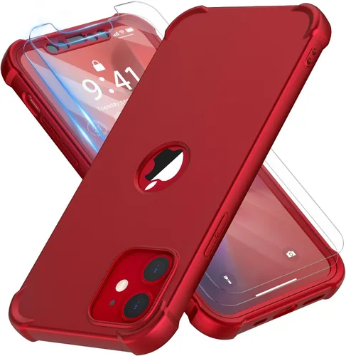Vista 102 de ORETECH Funda para iPhone 11, con [2 protectores de pantalla de vidrio templado] [prueba de caídas de grado militar de 10 pies]