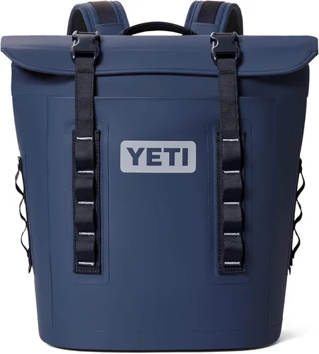 Vista 24 de YETI Hopper M Series Mochila enfriadoras de lados suaves con acceso MagShield Azul marino