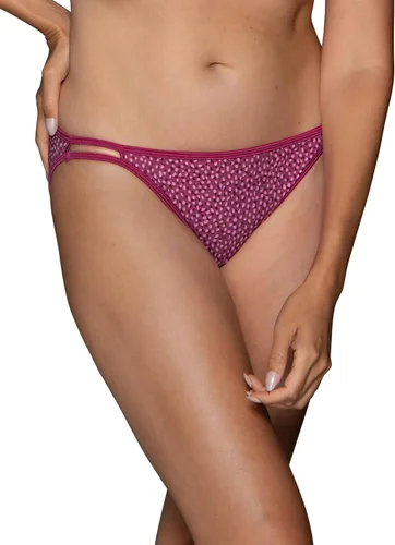 Vista 99 de Vanity Fair Bragas de bikini con tira para mujer, Illumination, con elástico sedoso y ribete de satén Paquete de 3 Negro (Midnight Black)