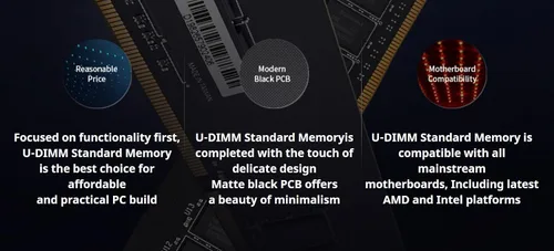 Vista 4 de KLEVV DDR4 8GB (1x8GB) 3200MHz CL22 1.2V UDIMM Desktop Ram Memory SK Hynix Chip (KD48GU880-32N220A)