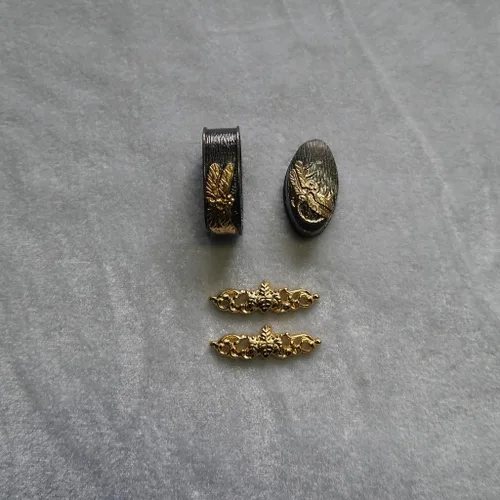 Vista 39 de Espada samurái japonesa KOSHIRAE – Fuchi Kashira Menuki 01-77