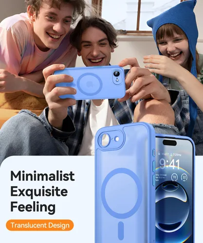 Vista 161 de CANSHN Funda magnética compatible con iPhone Air (6.5 pulgadas), mejorada [protección completa de la cámara] [compatible con Magsafe]