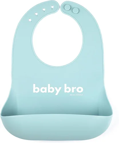 Vista 14 de Babero para bebés para comer de Bella Tunno, babero de silicona impermeable con gran atrapaalimentos, ajuste ajustable para bebés de 4 a 12 meses