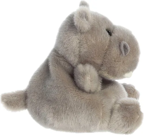 Vista 4 de Aurora Adorable Palm Pals Hunk Hippo - Juego de bolsillo - Diversión coleccionable - Gris 5 pulgadas