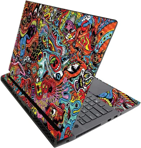 Vista 201 de MightySkins - Skin brillante con purpurina para Alienware M17 R3 (2020) y M17 R4 (2021) - Diversión de los años 90 Acabado duradero con purpurina