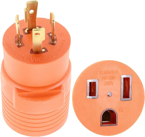Vista 13 de Cable adaptador de secadora NEMA 5-15P a 10-30R, 1.5 pies