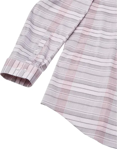 Vista 2 de Calvin Klein Camisa de vestir para hombre Xtreme Slim Fit Shield Stretch Check