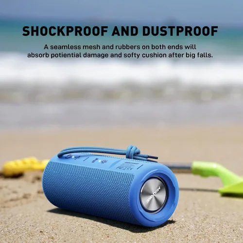 Vista 3 de MIATONE Altavoces Boombox al Aire Libre Portátiles Bluetooth Altavoces Inalámbricos Impermeables - Azul