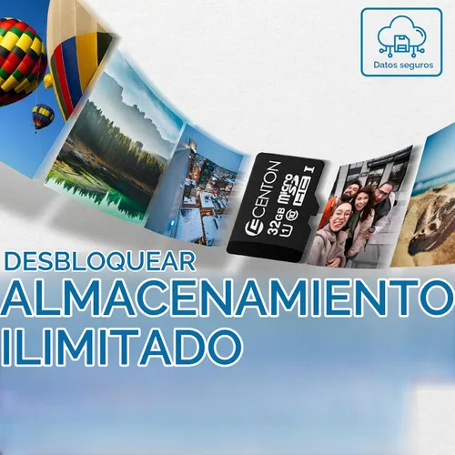 Vista 6 de Centon Tarjeta de memoria Micro SDHC Clase 10 UHS-I con adaptador SD de 32