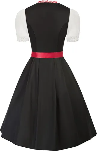 Vista 2 de Scarlet Darkness Oktoberfest Costumes Women 3 PcsSet German Dress Dirndl Dresses
