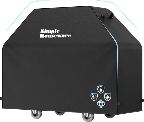 Vista 11 de Simple Houseware Cubierta para Parrilla de Gas BBQ de Servicio Pesado de 32 pulgadas, Poliéster 600D Impermeable, Resistente a la Intemperie