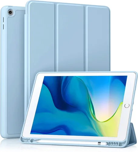Vista 27 de Akkerds - Funda Compatible con iPad de 10.2 Pulgadas 2021/2020/2019, para iPad de 9ª/8ª/7ª Generación con Soporte para Lápiz, Funda Protectora