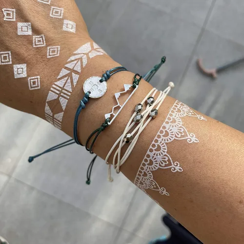 Vista 8 de Long tiantian Pulseras onduladas para adolescentes y niñas bonita cuerda trenzada bohemia pulsera para playa océano para mujer regalo de joyería