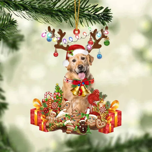 Vista 59 de Nazenti Adorno de Navidad personalizado de reno de Alaskan Malamute – Adorno de perro personalizado para amantes de las mascotas, acrílico plano