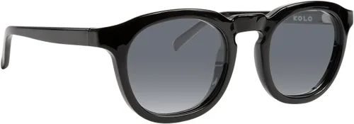 Vista 2 de Kolo Webster - Gafas de sol italianas de alta calidad, estilo cuadrado clásico, color negro