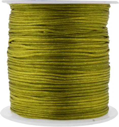 Vista 13 de Mandala Crafts Cordón de satén de cola de rattail de 0.02 in para nudos chinos de macramé
