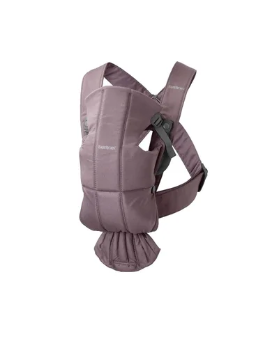 Vista 17 de BabyBjörn Portabebés Mini, gris claro, jersey 3D Portabebés (7-25 libras), ergonómico, fácil de usar
