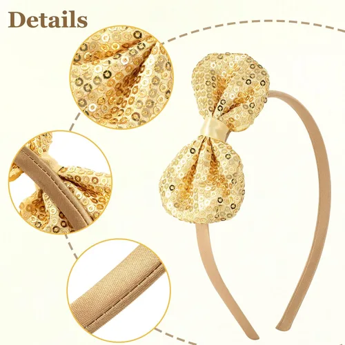Vista 7 de 2 diademas de cocodrilo con lazos grandes, diadema de nudo grande, turbante, horquillas con lazo con cinta para mujeres, adolescentes, niñas, niños