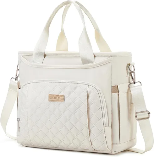Vista 11 de AIJIEKE Lonchera térmica para hombres y mujeres, lonchera, bolsa de almuerzo para el trabajo, bolsa enfriadora grande a prueba de fugas con correa