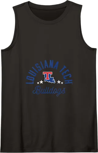 Vista 5 de Camiseta sin mangas con logotipo de Louisiana Tech Bulldogs, Negro