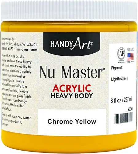 Vista 24 de Handy Art Nu Master - Pintura acrílica de cuerpo pesado, 8 onzas, color rojo brillante