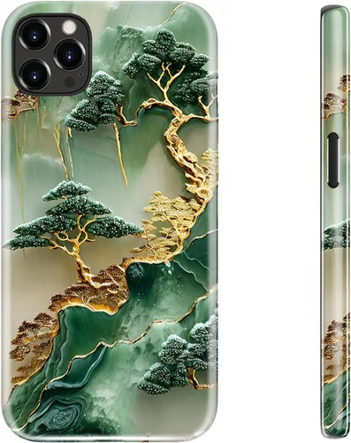 Vista 34 de LUHOURI Funda para iPhone 12 Mini, compatible con carga inalámbrica, doble capa, interior de silicona suave + carcasa exterior dura, bonito diseño
