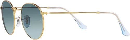Vista 3 de Ray-Ban - Lentes de sol RB3447 redondos, de metal Dorado/Azul Gradiente Gris