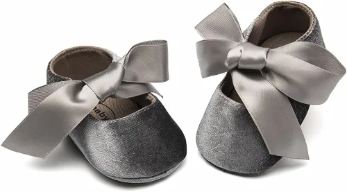 Vista 6 de HONEY$HOMEY Mocasines de suela suave con borla Bowknots Cuna Prewalker Niño Princesa Zapatos