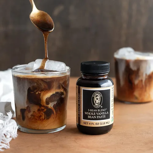 Vista 7 de Tahitian Gold Mezcla de 3 frijoles: pasta de vainilla entera – Pasta de vainilla robusta, dulce y cremosa para hornear, postres y bebidas – Mezcla