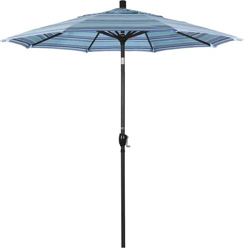 Vista 33 de California Umbrella 7.5' paraguas redondo de aluminio del mercado, elevación de la manivela