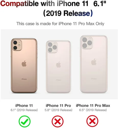 Vista 2 de luolnh Funda compatible con iPhone 11, iPhone 11 para mujer, brillante, bonita funda protectora de silicona suave para iPhone 11 (multicolor)