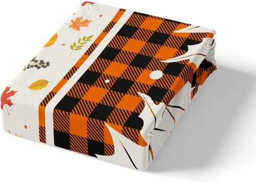 Vista 5 de Feelyou Funda de edredón de decoración de Acción de Gracias, tamaño individual con 1 funda de almohada, funda de edredón para el día de Acción
